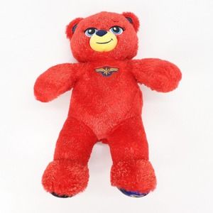 Build a Bear Captain Marvel 16" Tall 2018 Plush Bear Red